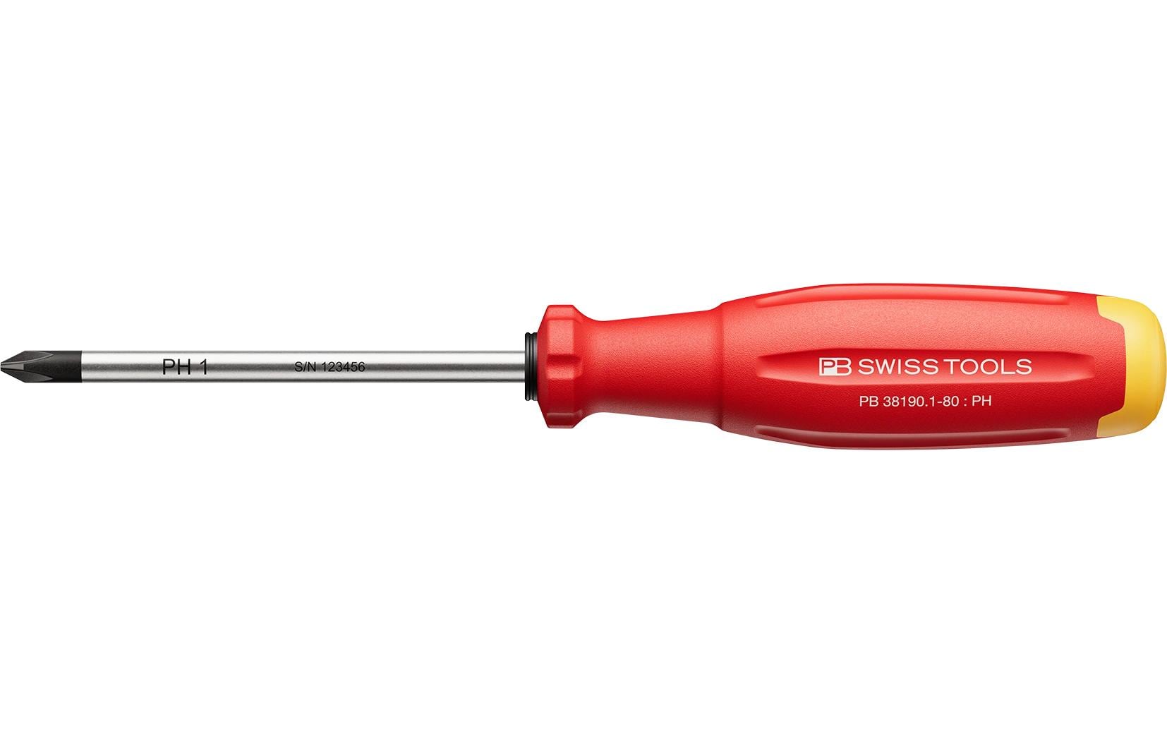 SwissGrip Evo PH-Kreuzschraubenzieher PB 38190.1-80