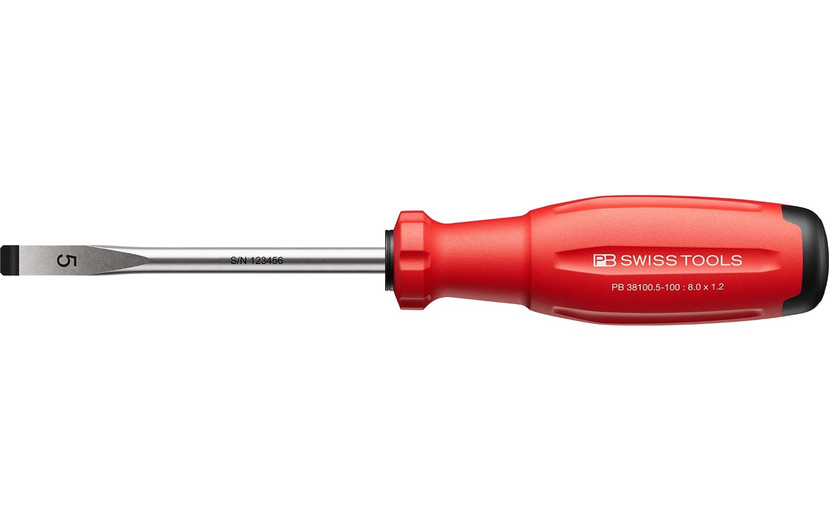 SwissGrip Evo Schlitz-Schraubenzieher PB 38100.5-100