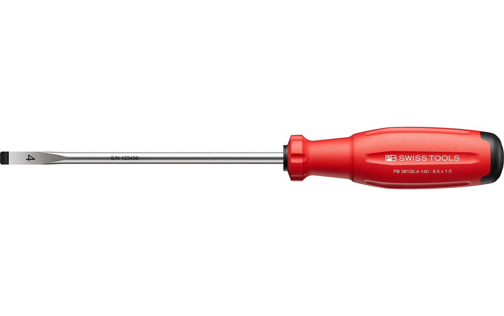 SwissGrip Evo Schlitz-Schraubenzieher PB 38100.4-140