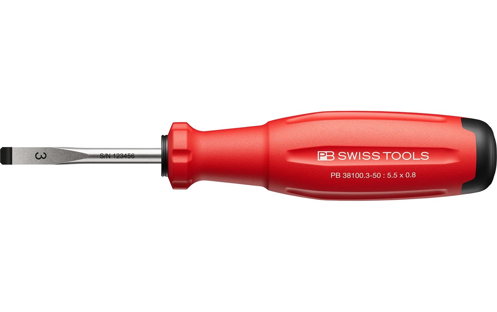SwissGrip Evo Schlitz-Schraubenzieher PB 38100.3-50