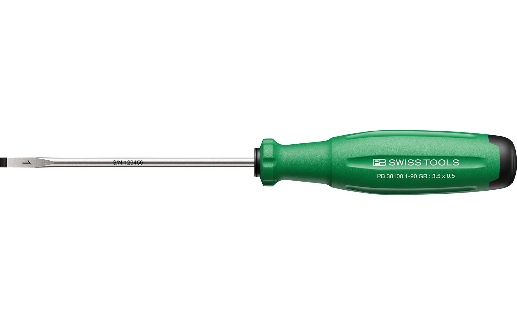 SwissGrip Evo Schlitz-Schraubenzieher PB 38100.1-90 GR