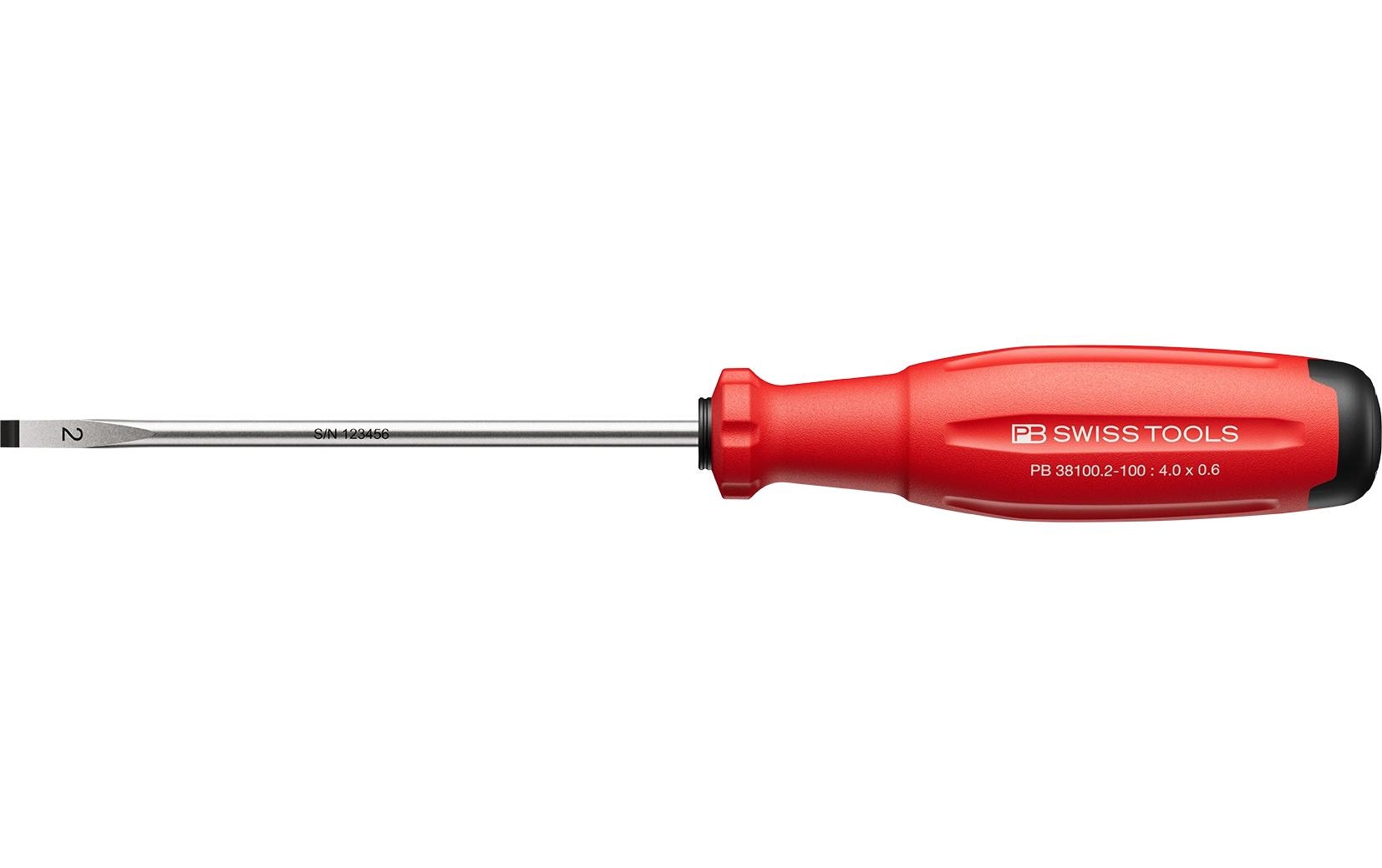 SwissGrip Evo Schlitz-Schraubenzieher PB 38100.2-100