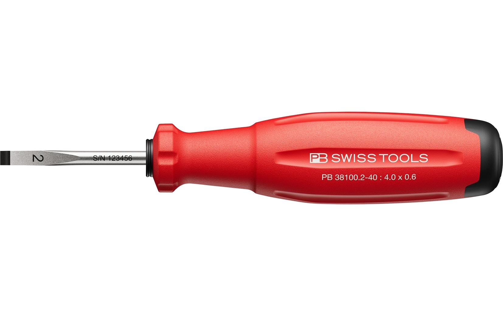 SwissGrip Evo Schlitz-Schraubenzieher PB 38100.2-40