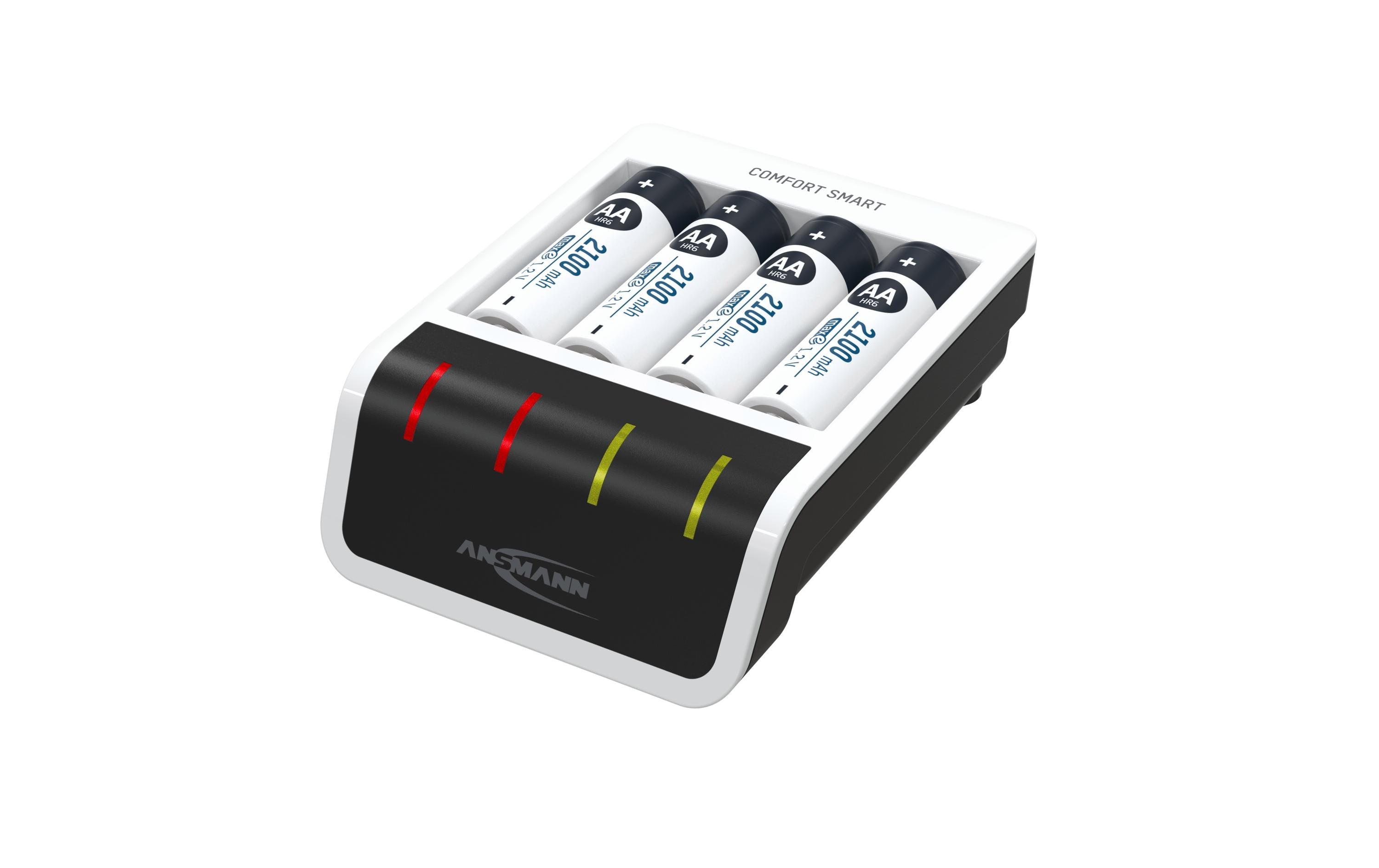 Ansmann Ladegerät Comfort Smart+ 4x AA 5 V DC, 800 mA, inkl. 4x AA 2100mAh