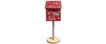 Dameco Aufsteller Briefkasten Santa 22x11.5x60 cm (lxBxH), Holz