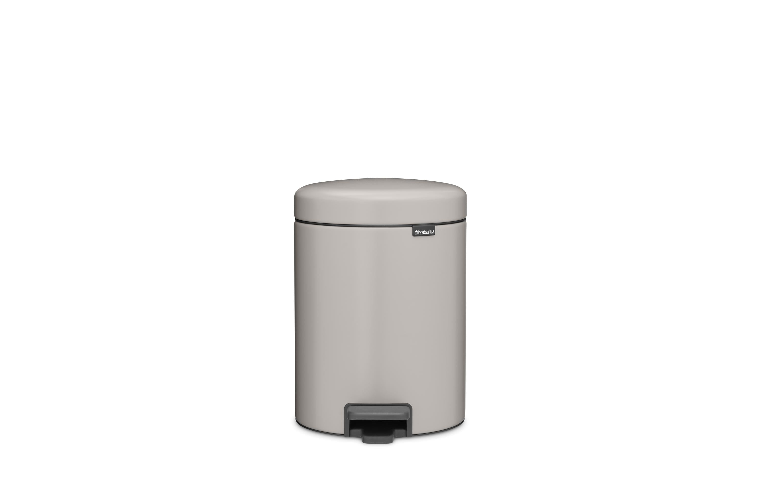 Brabantia NewIcon Treteimer 5 Liter Soft Grey