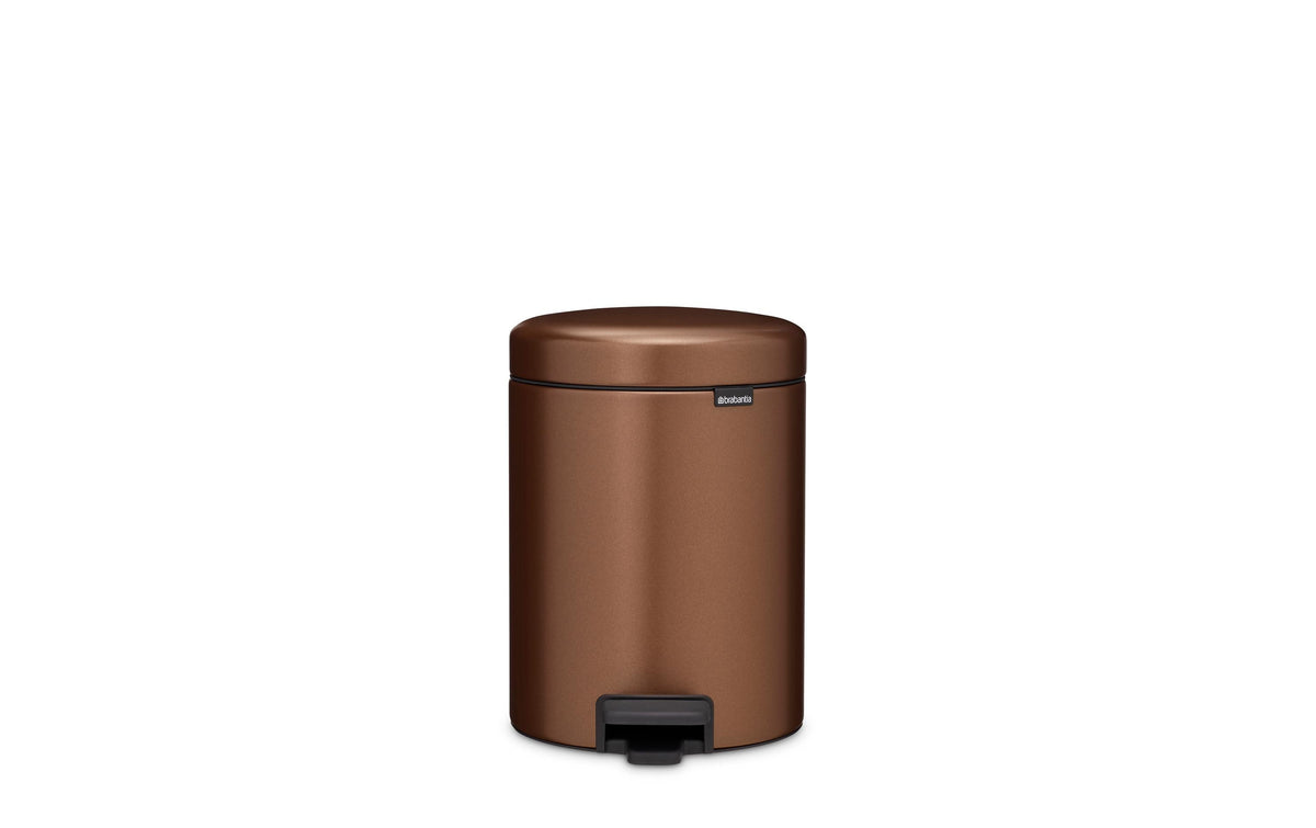 Brabantia NewIcon Treteimer 5 Liter Warm Bronze