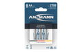 Ansmann Akku AA NiMH Typ 2700 4er min. 2500 mAh, 1.2V, 4er