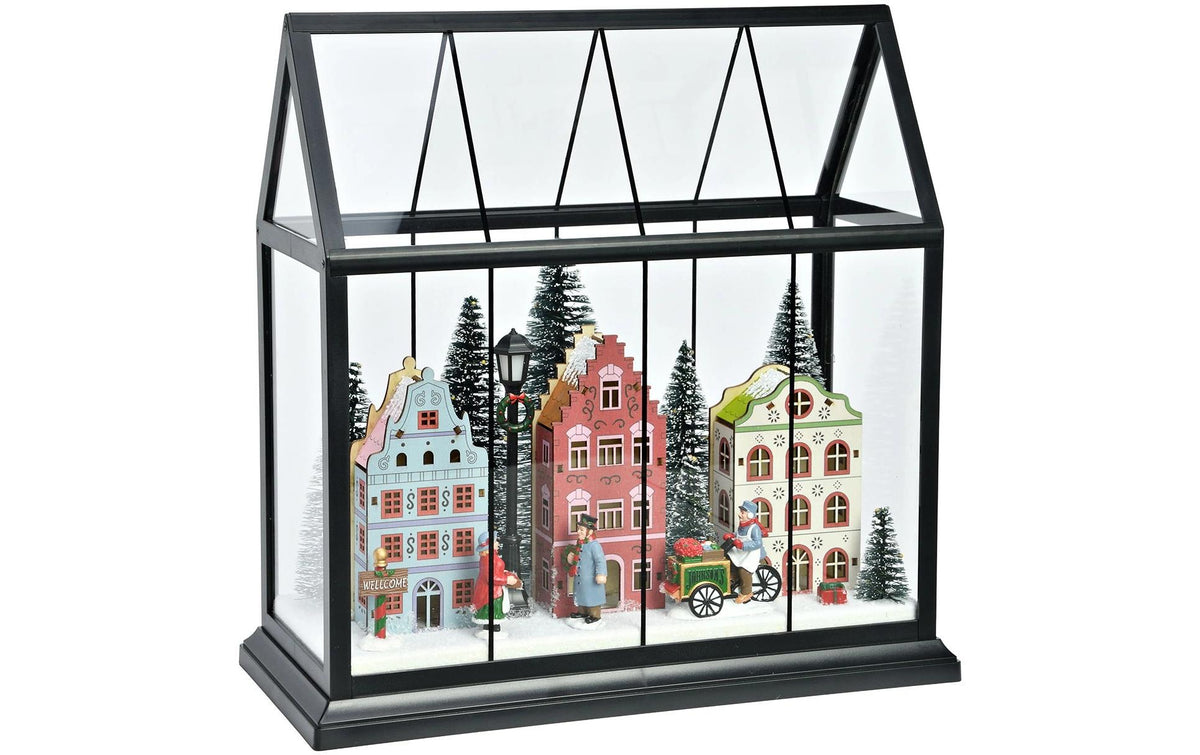 G.Wurm LED Winterstadt Grösse: (B/H/T) 33x15x33cm