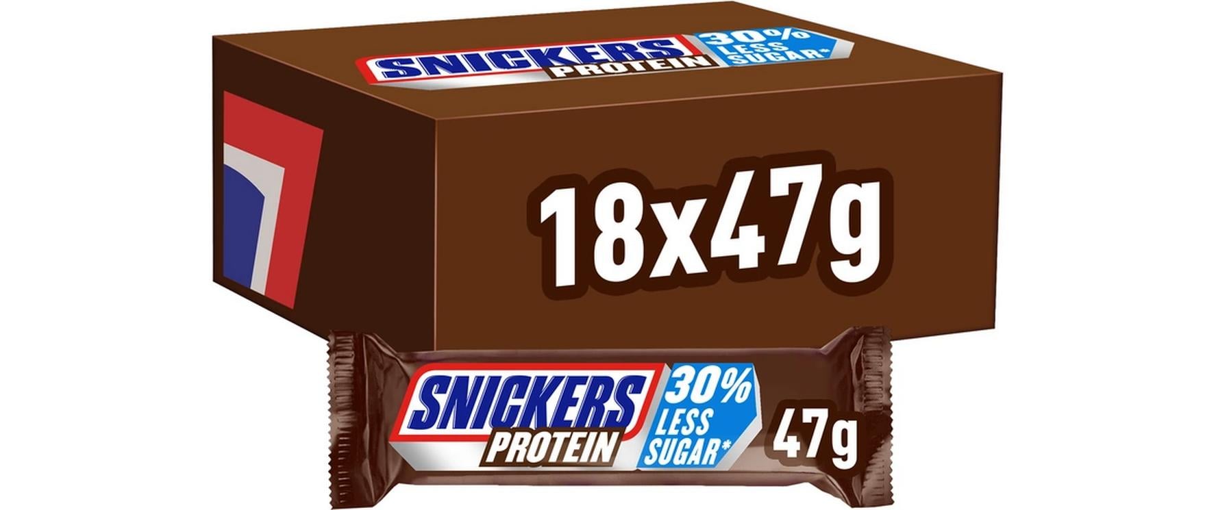 SNICKERS Protein Riegel Box 18 x 47 g