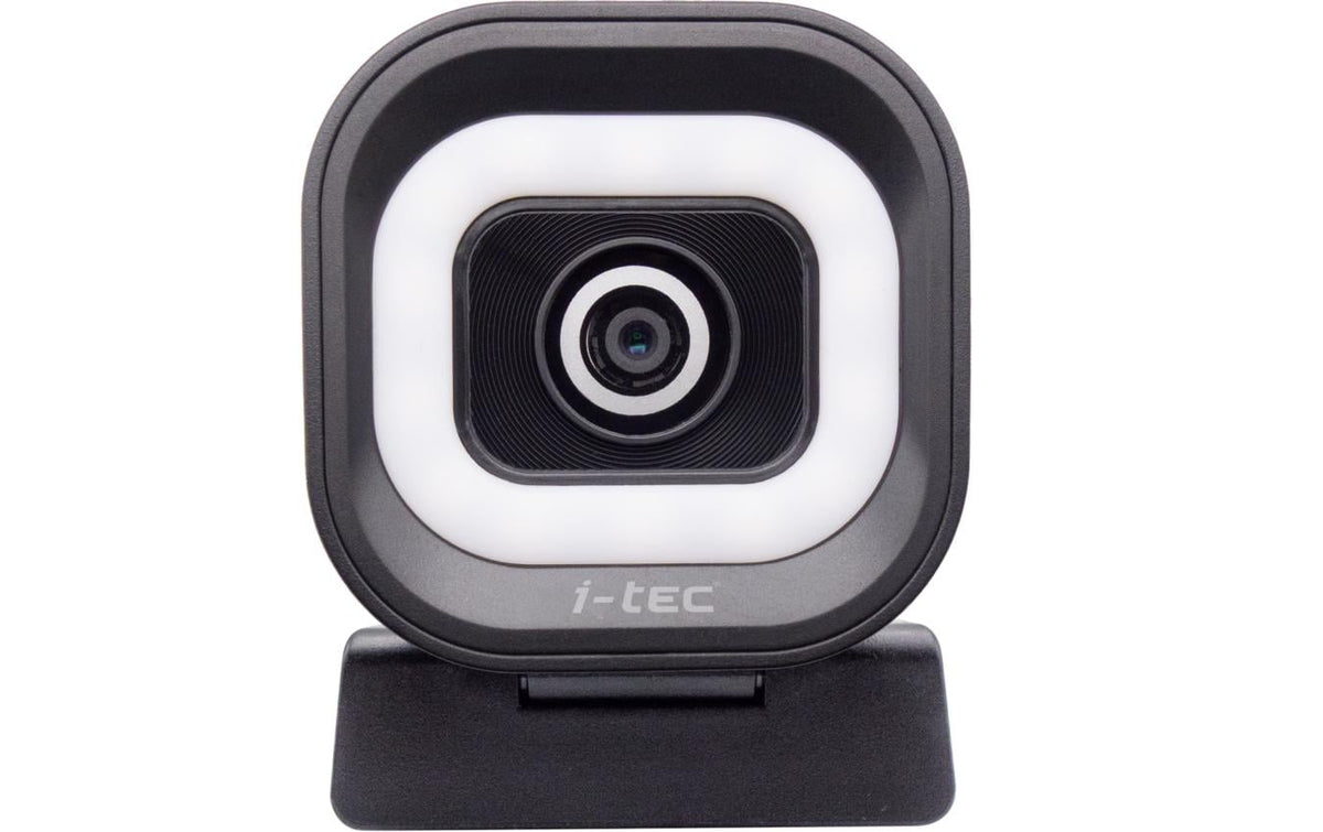 I-TEC SOLOMON 700 Stream, 4K Webcam mit Ring Licht, schwarz