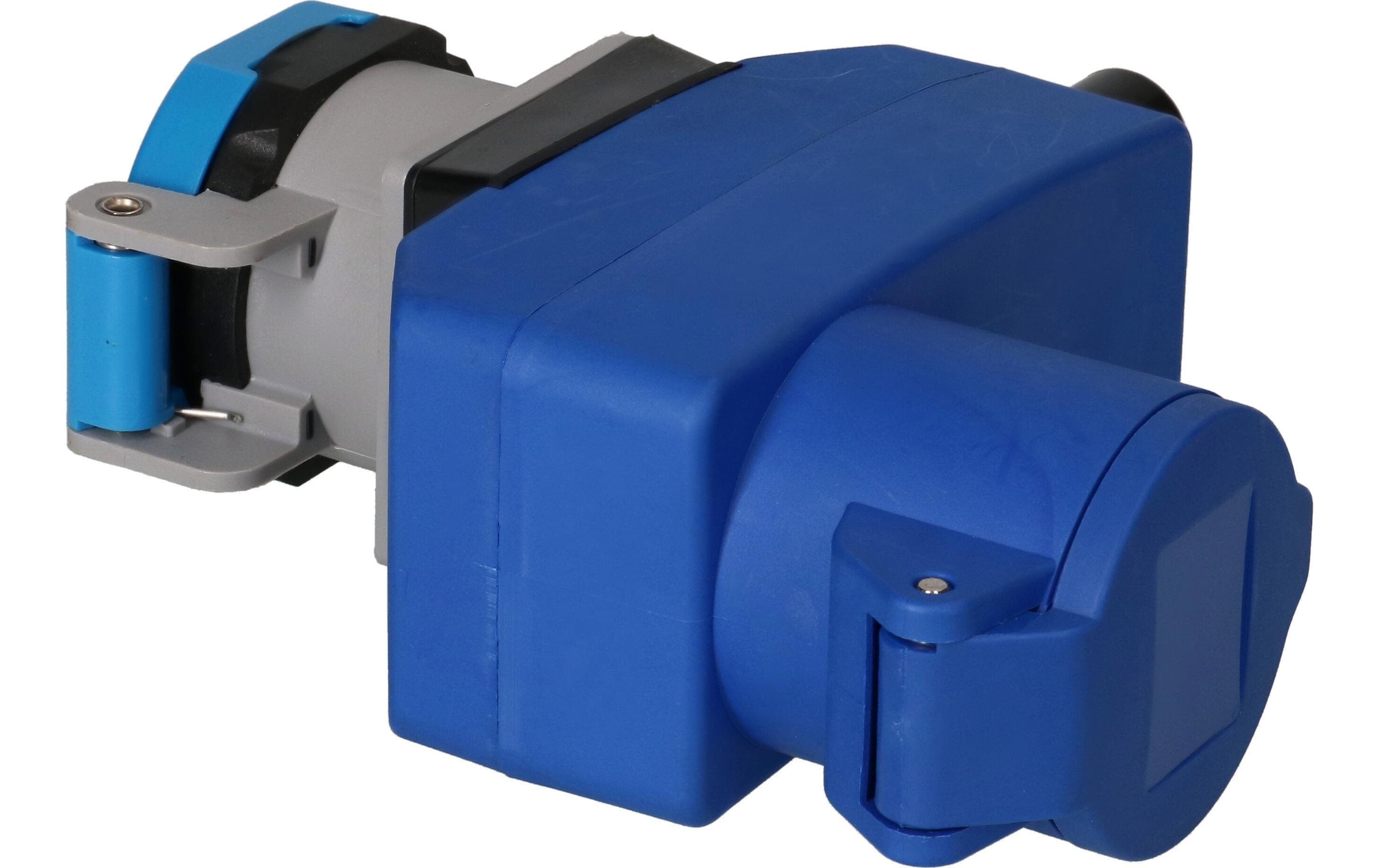 CEE Winkelkupplung  CEE16-3+Typ23 IP55 blau