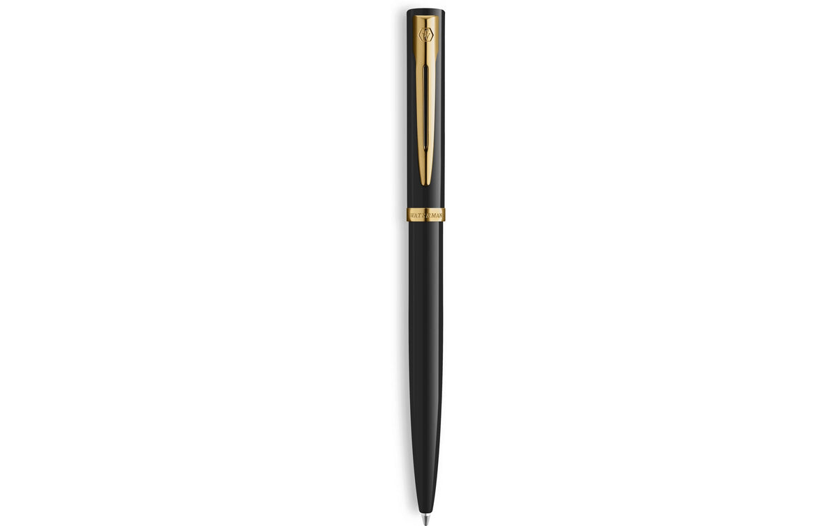 Waterman Kugelschreiber Impression Lack GT black, Impression SF: blau