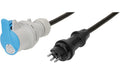 CEE Adapterkabel sz Typ 23 IP55/CEE16-3 H07RN-F3G1.5 0.5m