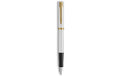 Waterman Füllfederhalter Impression Lack GT weiss, Impression SF: blau