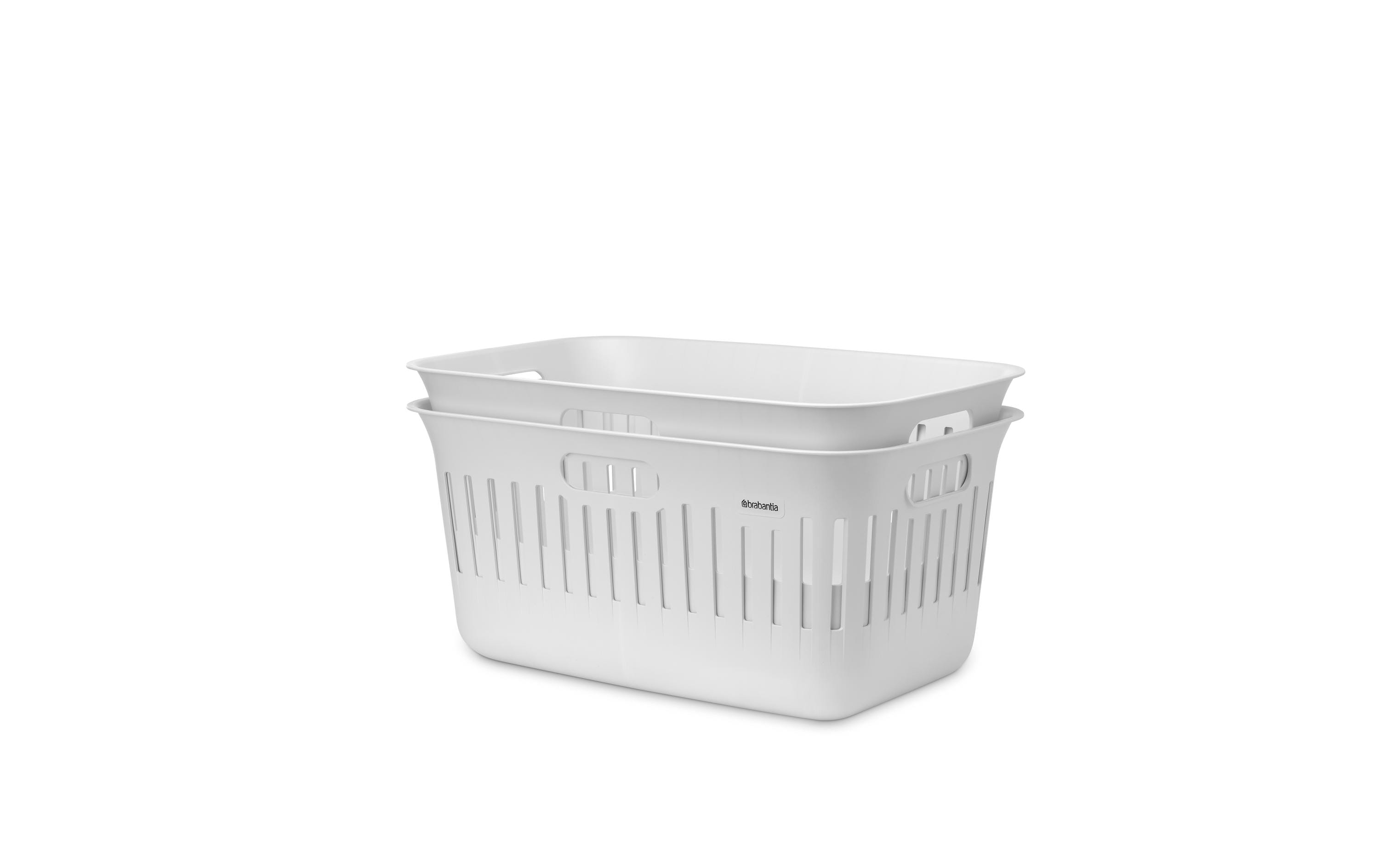 Brabantia Wäschekorb Collect IT 2er Set 40 Liter, White