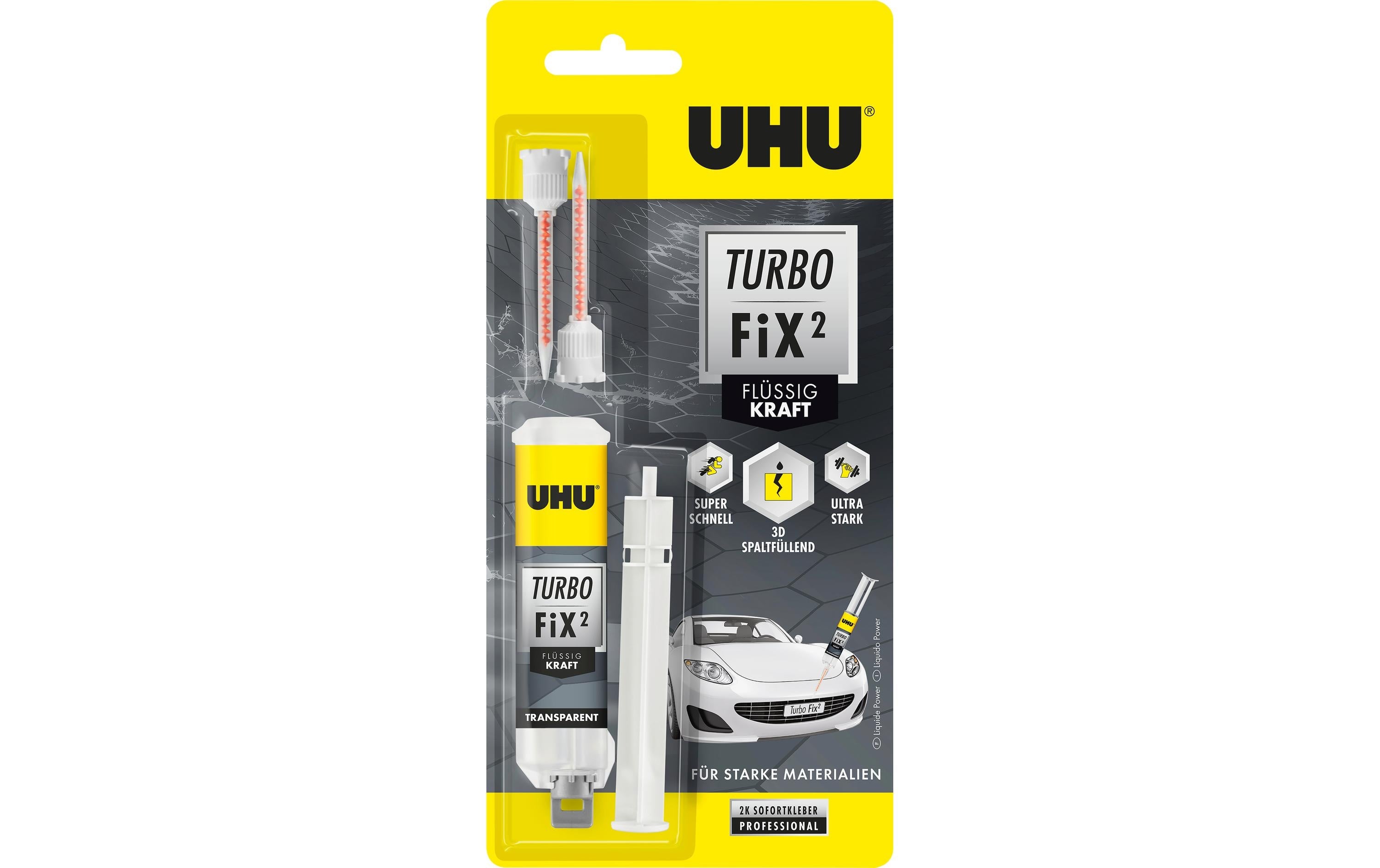 UHU Zweikomonentenkleber Turbo Fix2 flüssig 10g