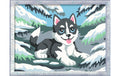 CreArt  Malen nach Zahlen Frecher Husky