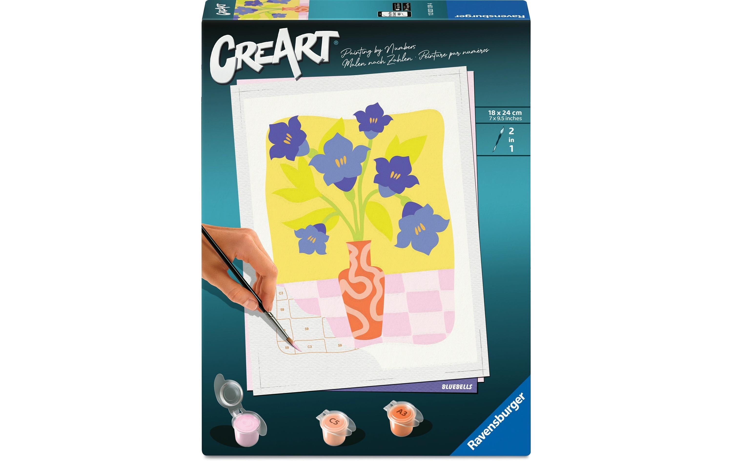 CreArt  Malen nach Zahlen Glockenblumen