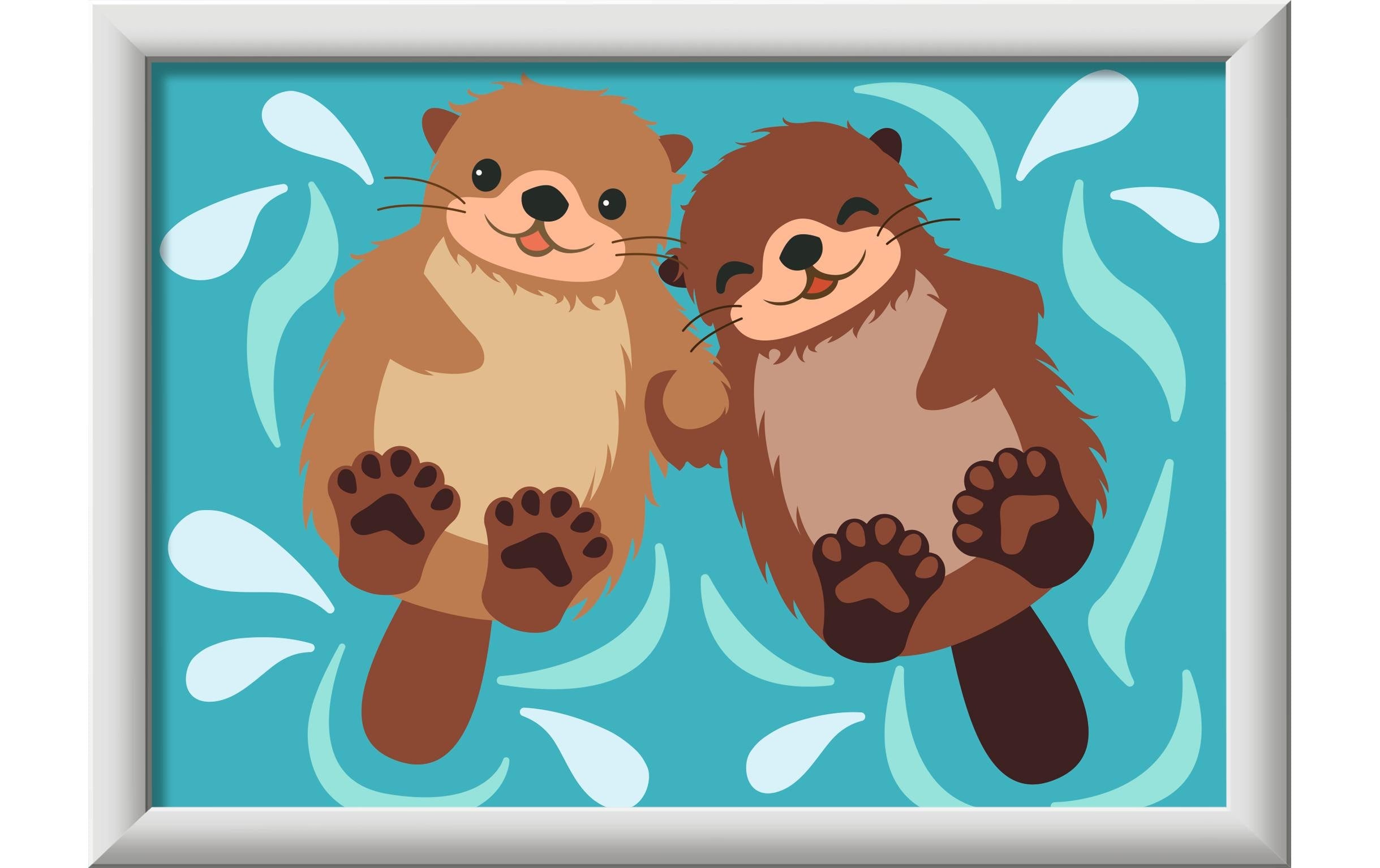 CreArt  Malen nach Zahlen Trendiger Otter