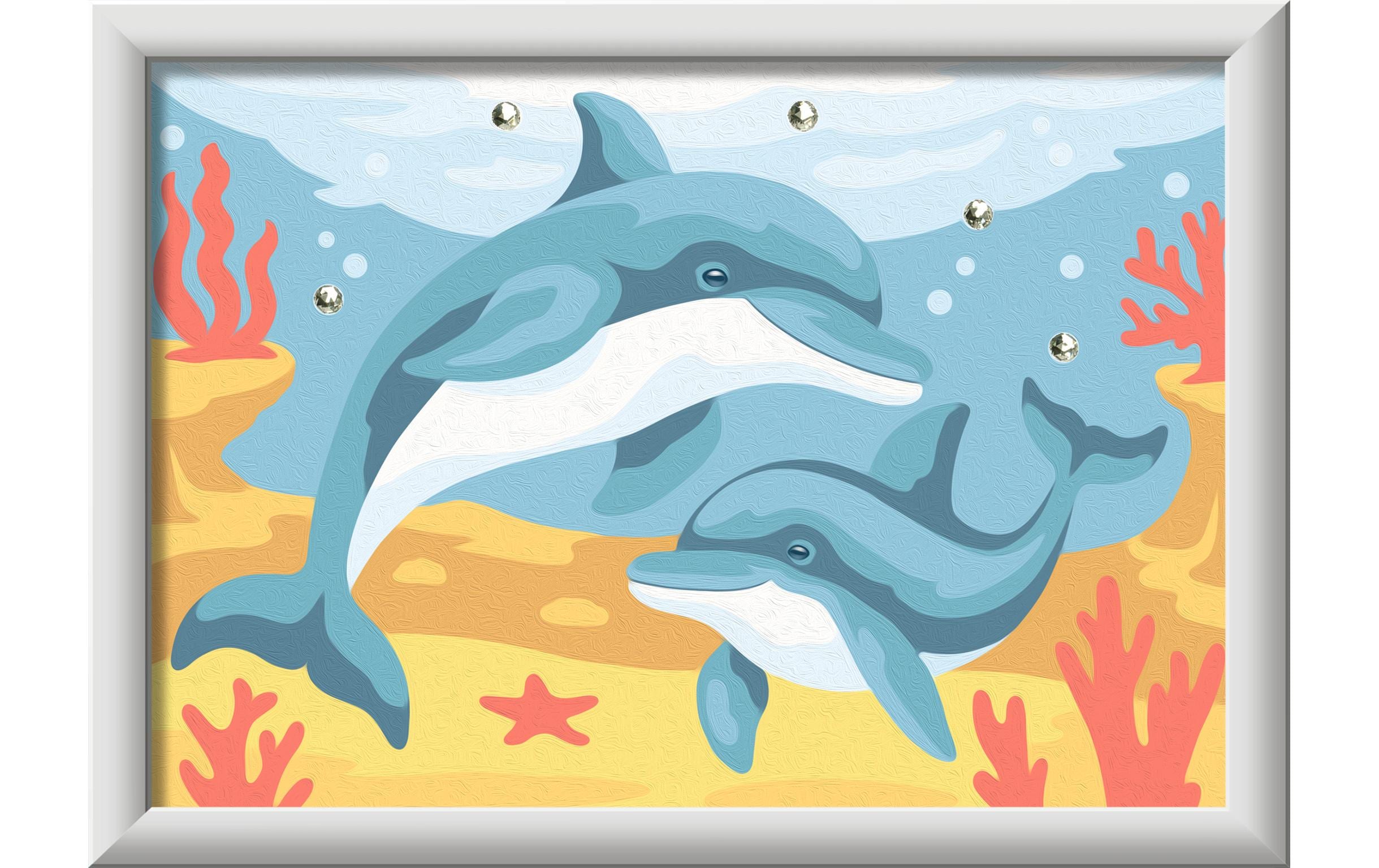CreArt  Malen nach Zahlen Delfin