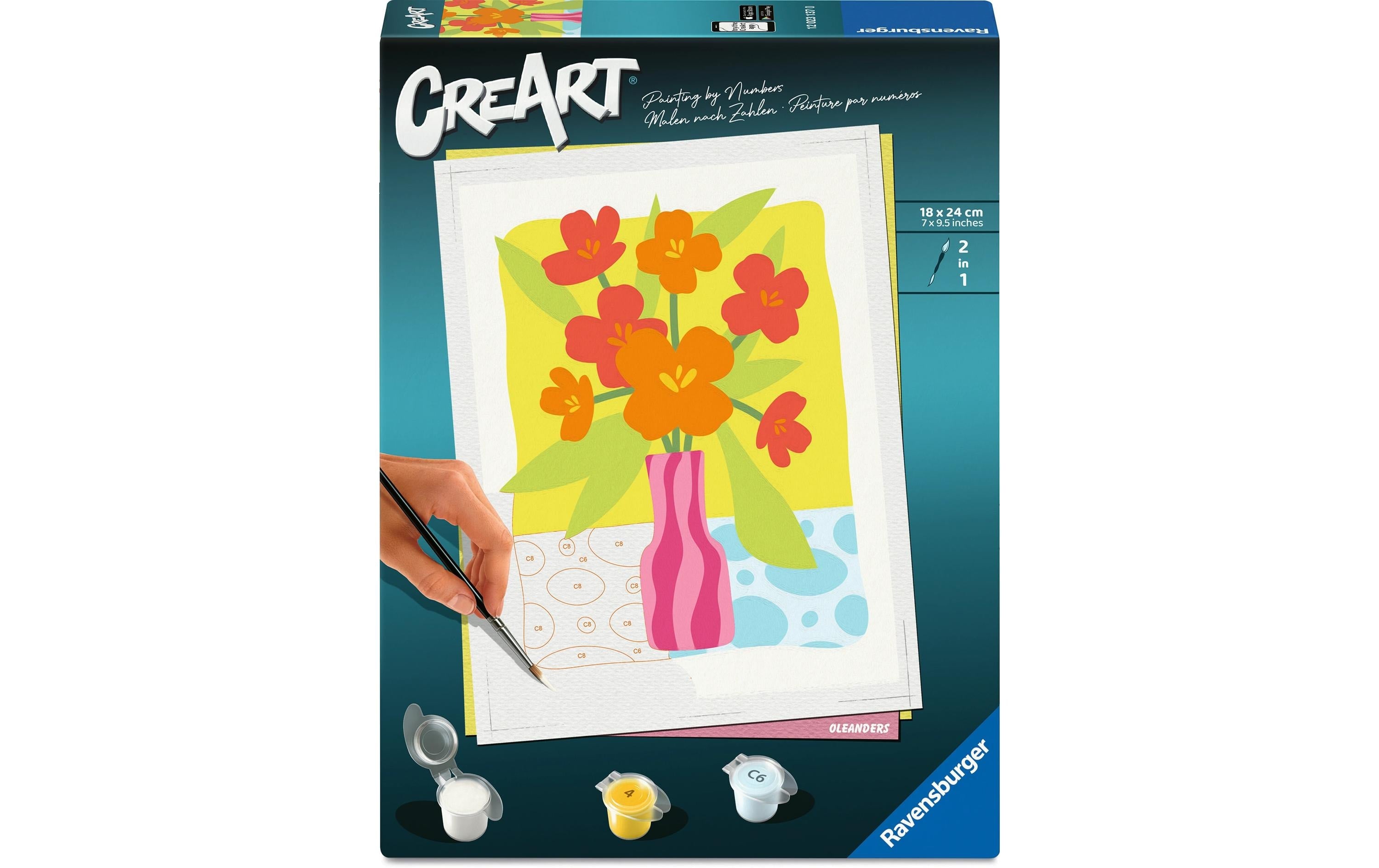 CreArt  Malen nach Zahlen Oleander