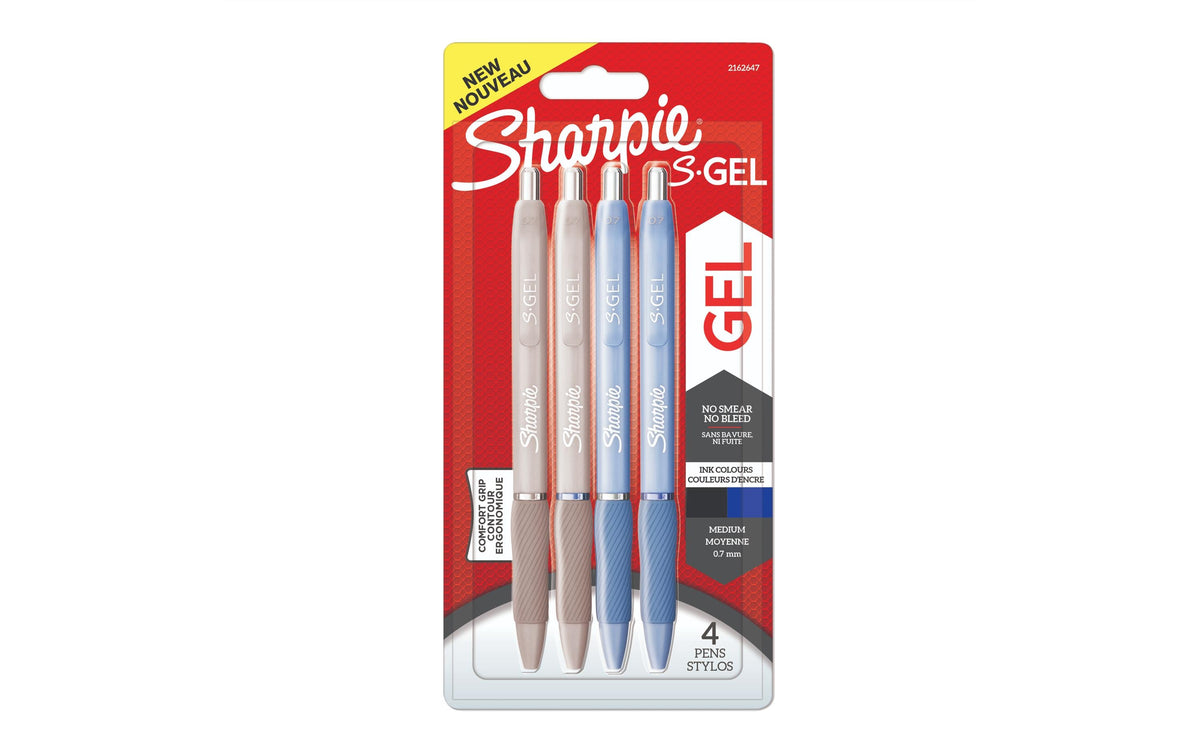 Sharpie GEL-Schreiber Fashion 4er Set 2x frost blue/2c pearl white