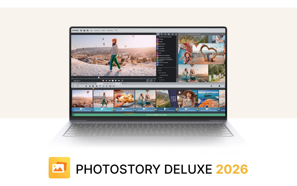 Magix Photostory Deluxe 2026 ESD, Vollversion, DE,EN,ES,FR
