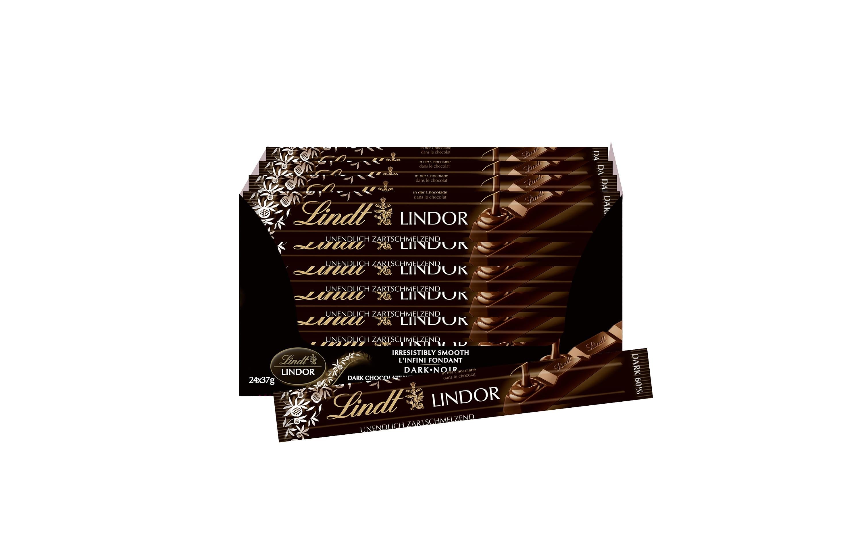 LINDOR Dunkel Schokoladenriegel 24 x 37 g