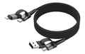Ansmann Ladekabel magnetisch, 120cm USB-A oder USB-C auf USB-C oder Lighting