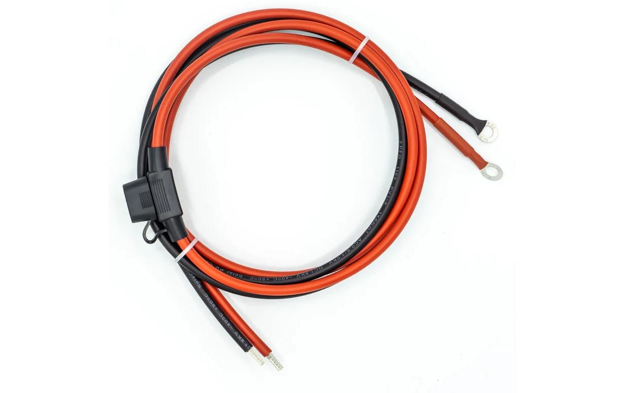 WATTSTUNDE Sicherungskabel 30A 2x6mm² M8 1,5m r/s