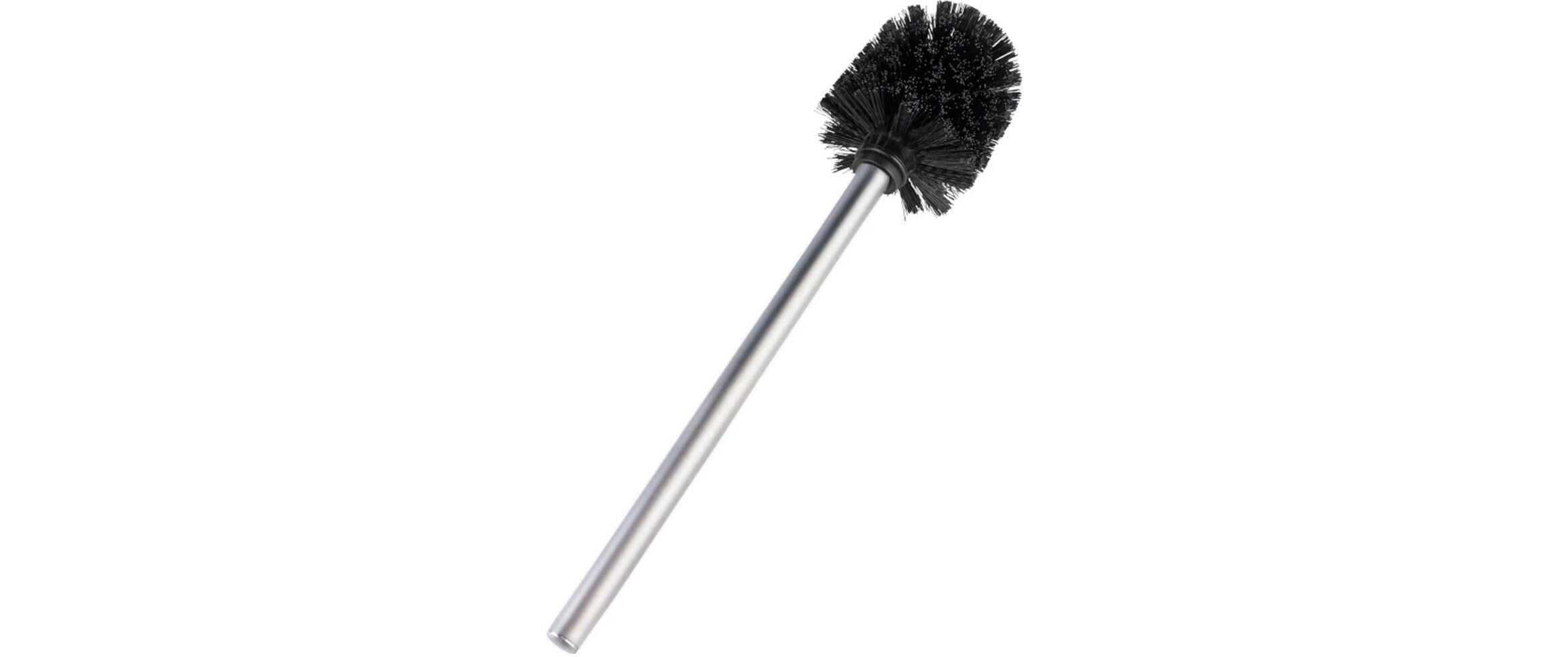 Wenko WC Bürste Matt Ø 8 x 35 cm Silber/Schwarz