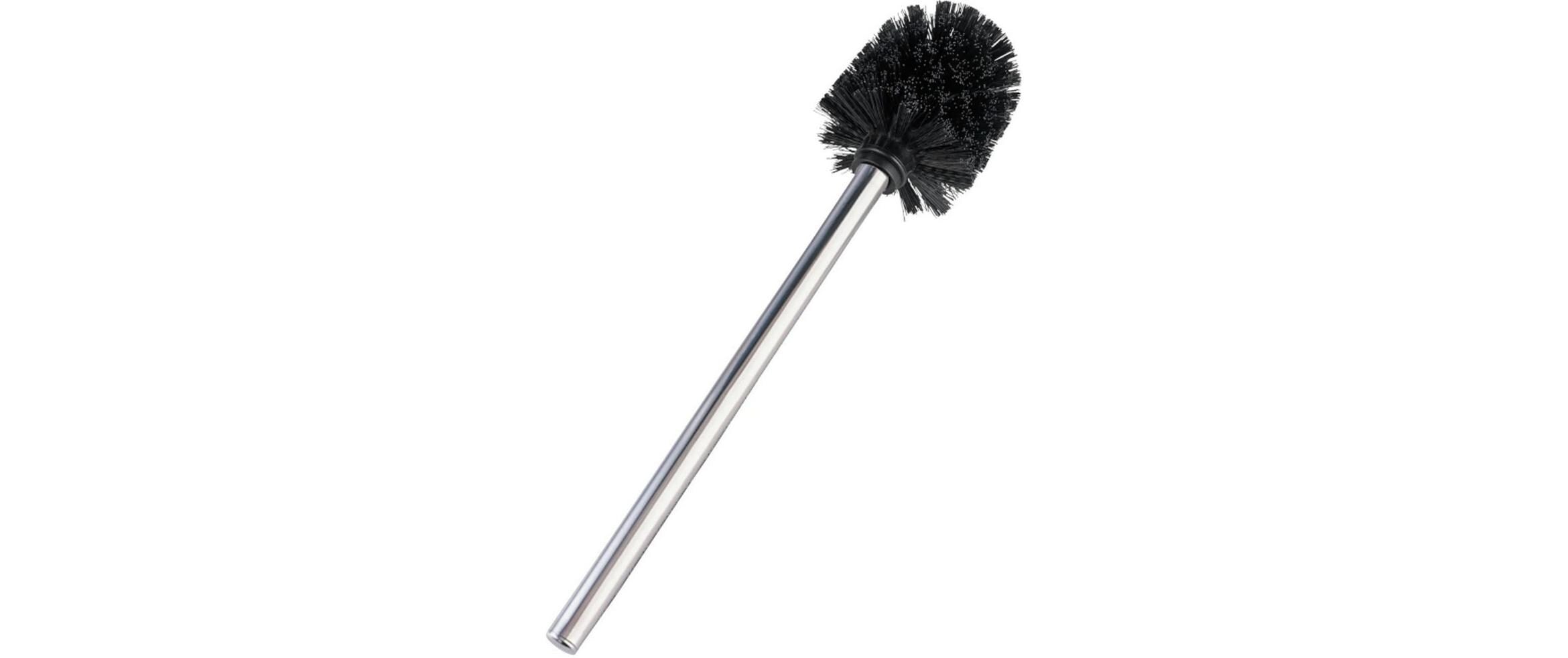 Wenko WC Bürste Glänzend Ø 8 x 35 cm Silber/Schwarz