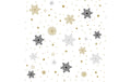 Paper+ Design Servietten Glittery Flakes 33x33 cm, 20 Stück