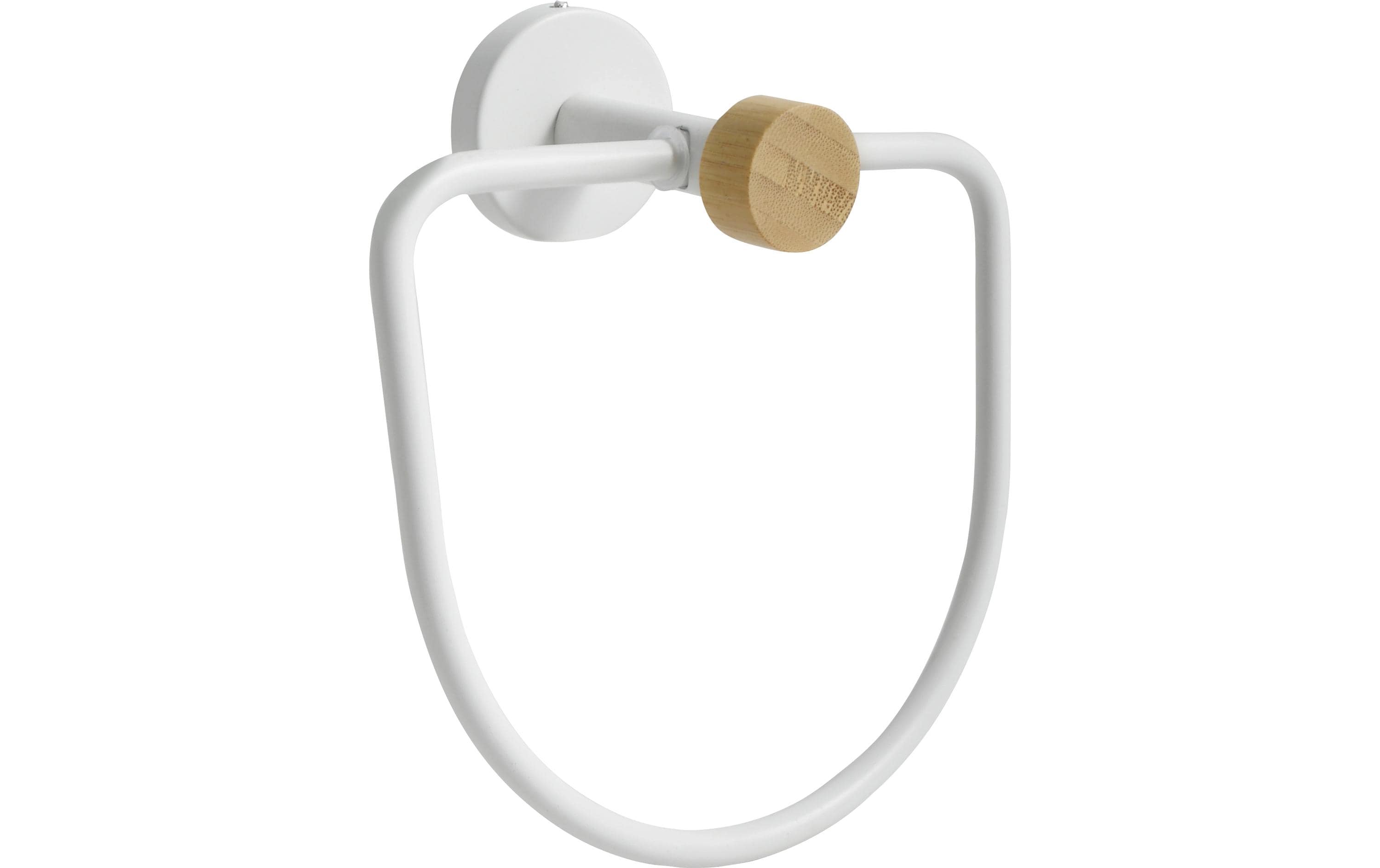 RING HANDTUCHHALTER WEISS MATT BAMBUS IANA