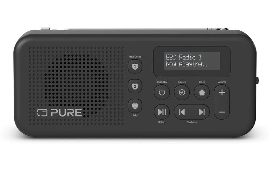 Pure Elan Move, Black DAB+/UKW-Radio, BT, 16h Akku, Kopfhöreran.