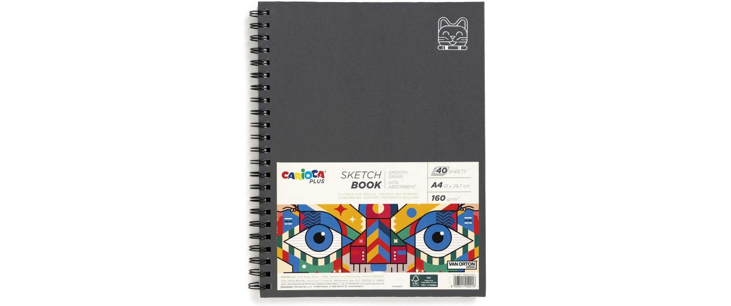 Carioca Sketchbook Plus A4 40 Blatt, 160gr