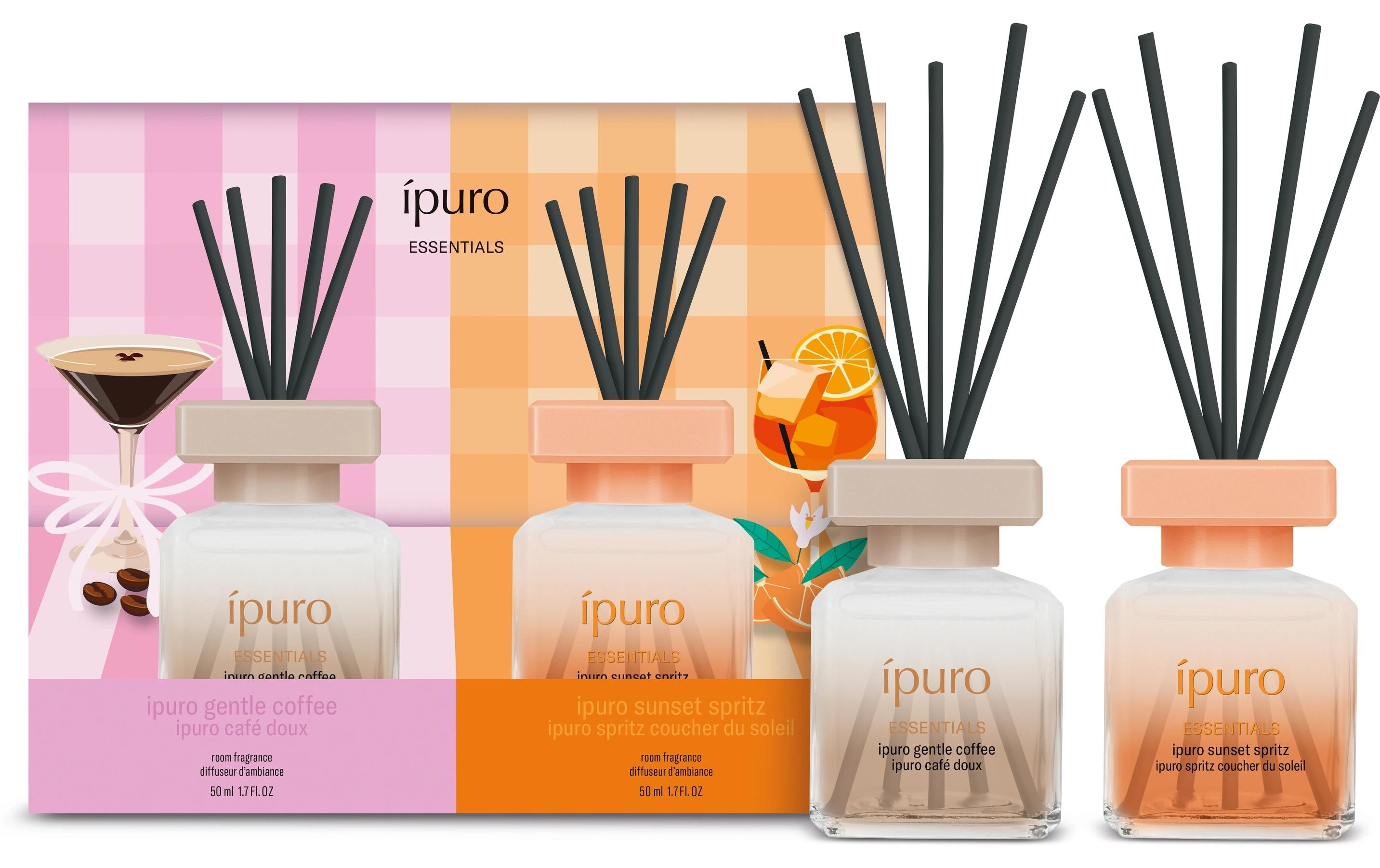 Ipuro Set Gentle coffee & sunset spritz 2 x 50 ml, ESSENTIALS Limited Edition