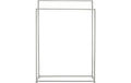 Blomus Handtuchständer Modo 86 x 60 x 18.5 (HxBxT), Silb.Matt