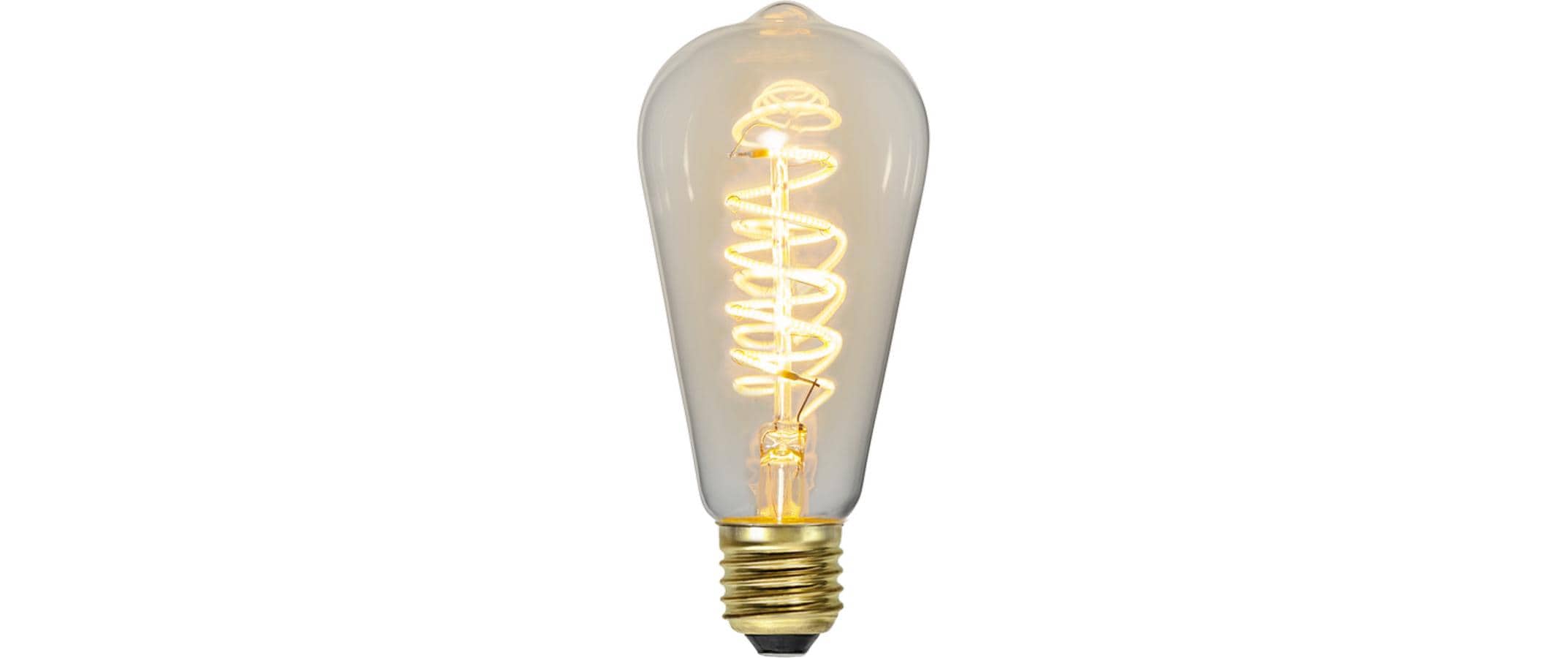 Star Trading LED Leuchtmittel E27 ST64 Decoled Spiral Clear 3-step