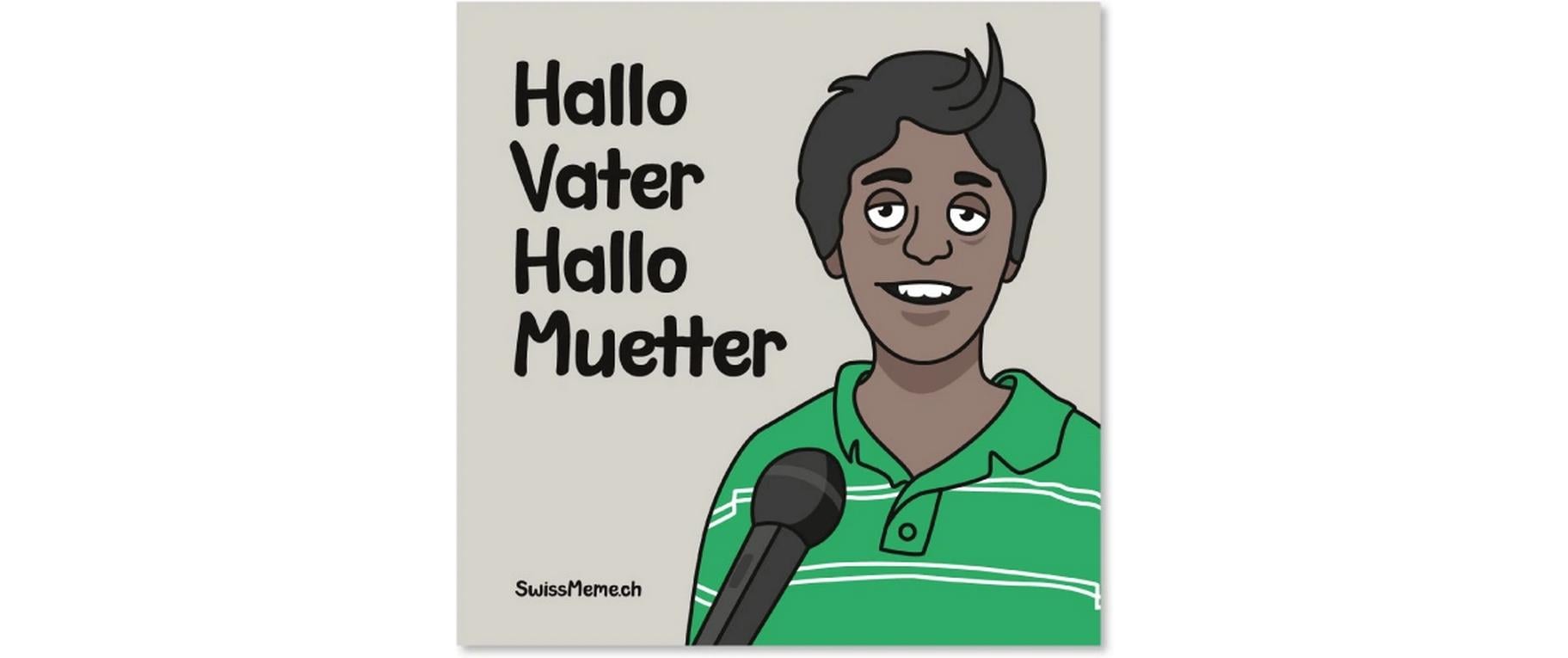 SwissMeme Mini Büchlein Hallo Vater, Hallo Muetter