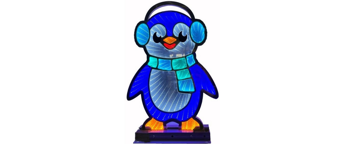 Dameco LED Figur Pinguin Outdoor, mit Infinity Effekt