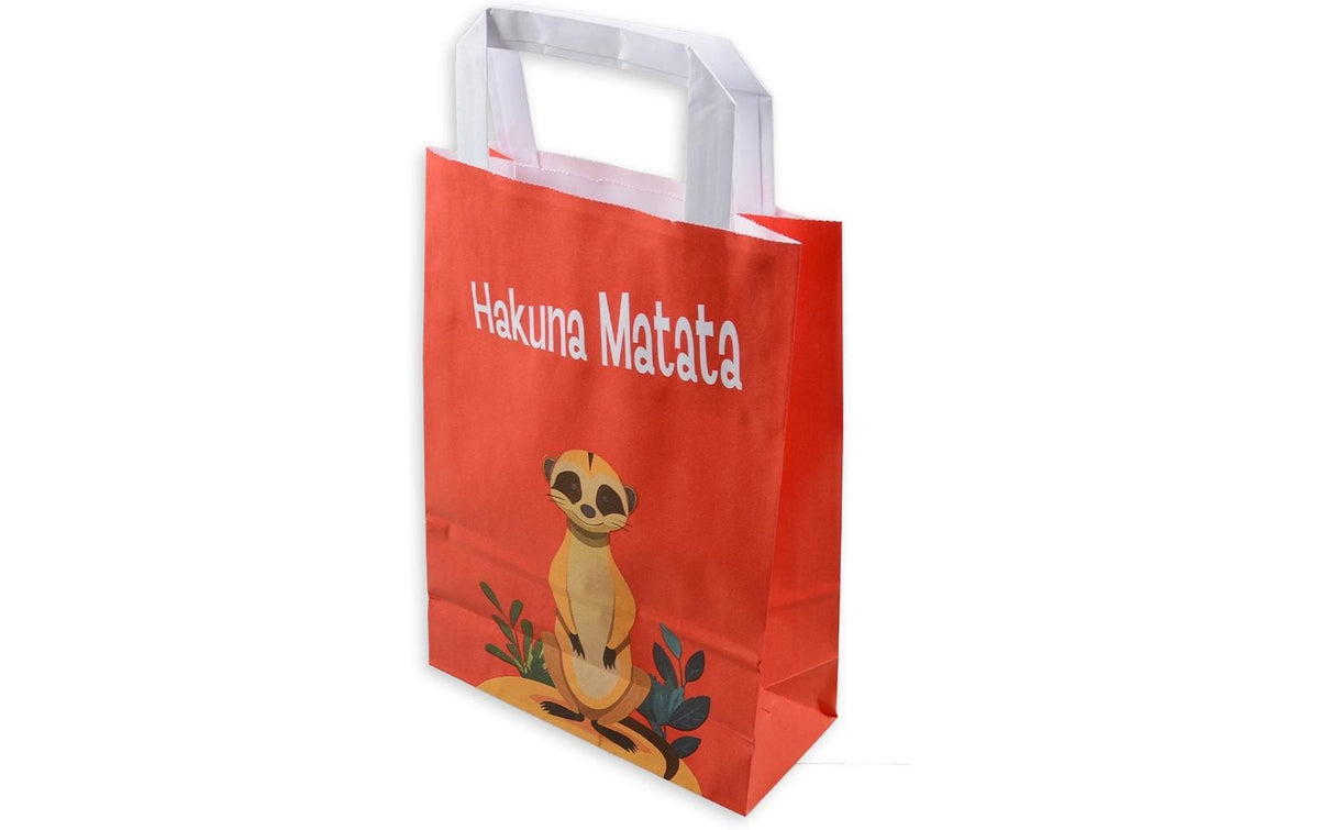Elco Geschenktasche Erdmännchen, 50 Stk 18 x 8 x 26 cm, Papier 90 g/m², gelb, FSC