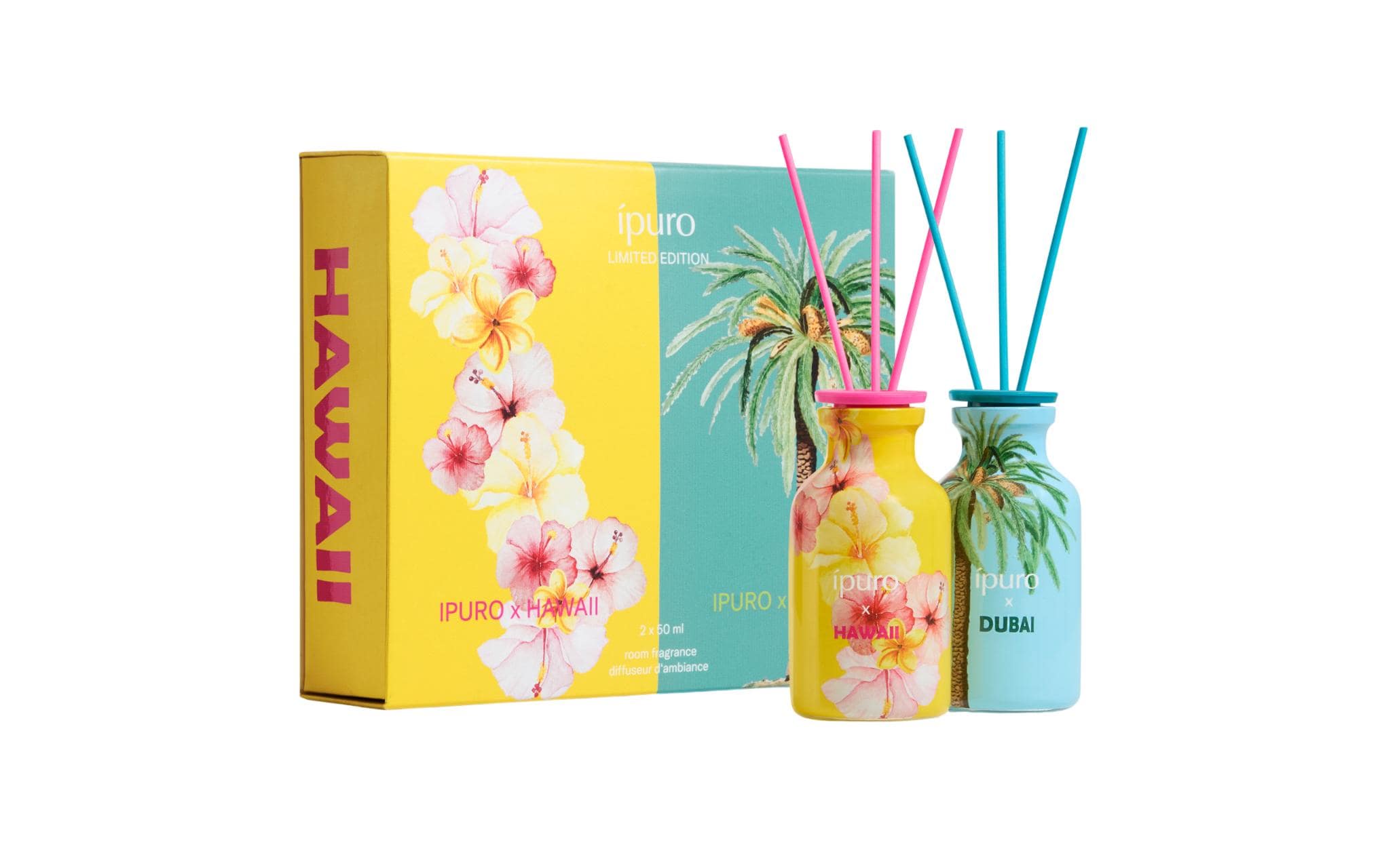 Ipuro Set HAWAII/DUBAI 2 x 50 ml, Travel the world