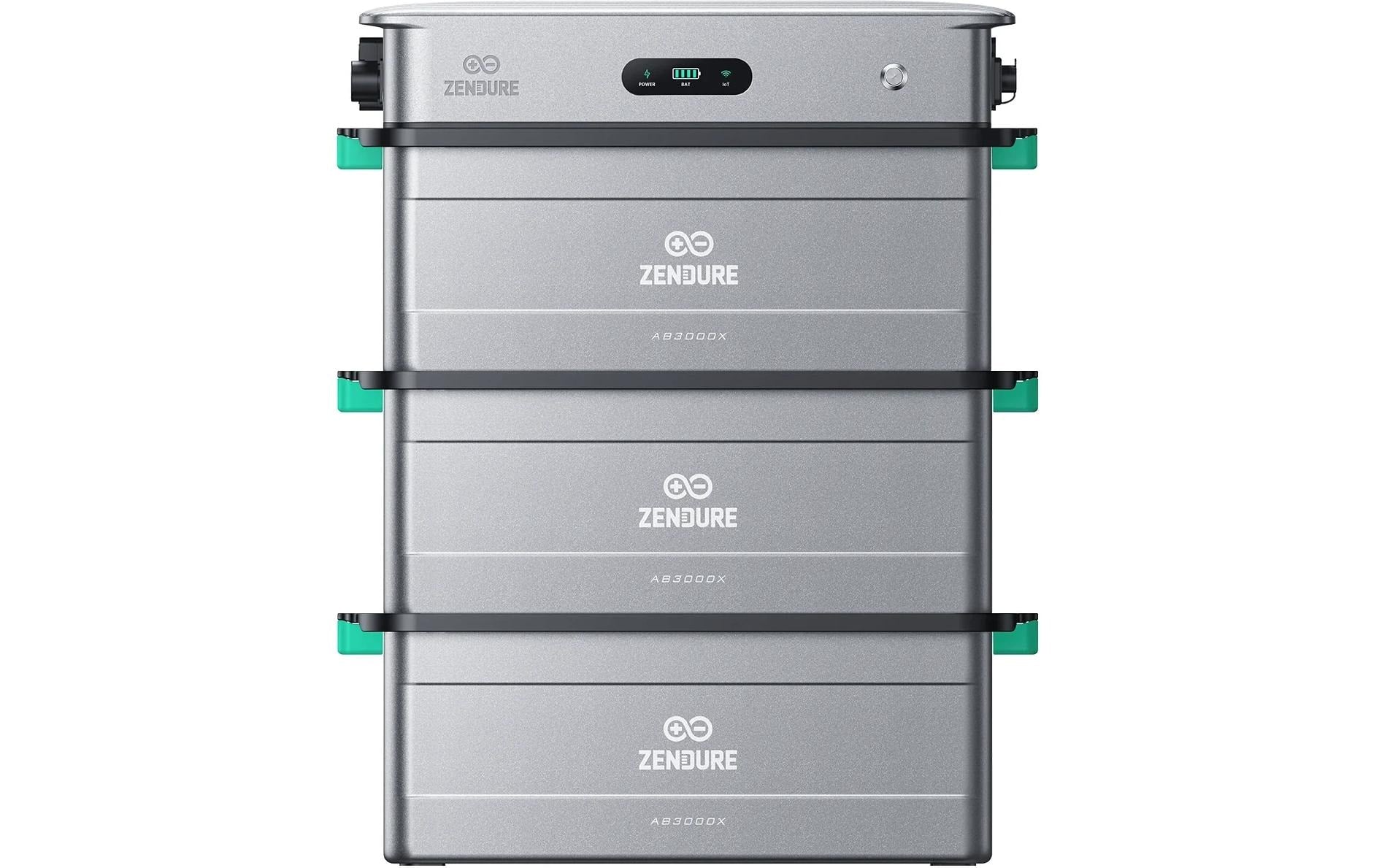 Zendure SolarFlow 2400 AC 8,64kWh Kit mit 3x AB3000X Erweiterungsbatterie
