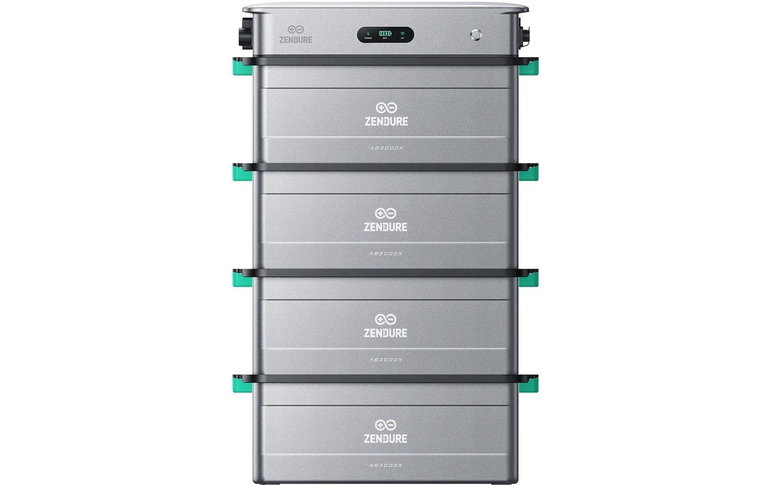 Zendure SolarFlow 2400 AC 11,52kWh Kit mit 4x AB3000X Erweiterungsbatterie