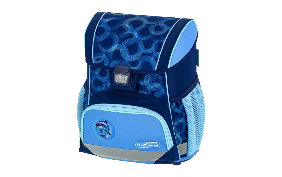 Herlitz Schulthek Loop Plus Dolphin Ride 4-teiliges Set, 17 l