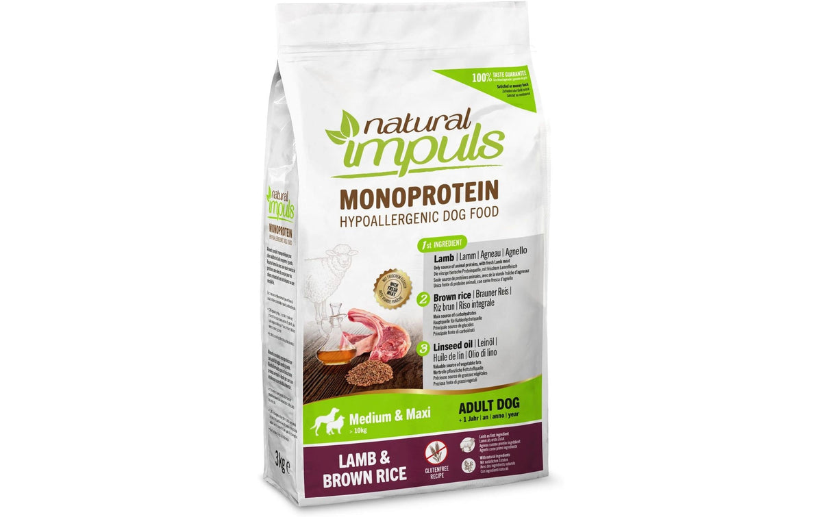 Natural Impuls Adult Med/Max Lamm 3 Kg