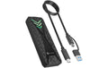ICY BOX ext. M.2 NVMe Gehäuse Schwarz, USB 3.2 Type-C, M.2 NVMe SSD, RGB