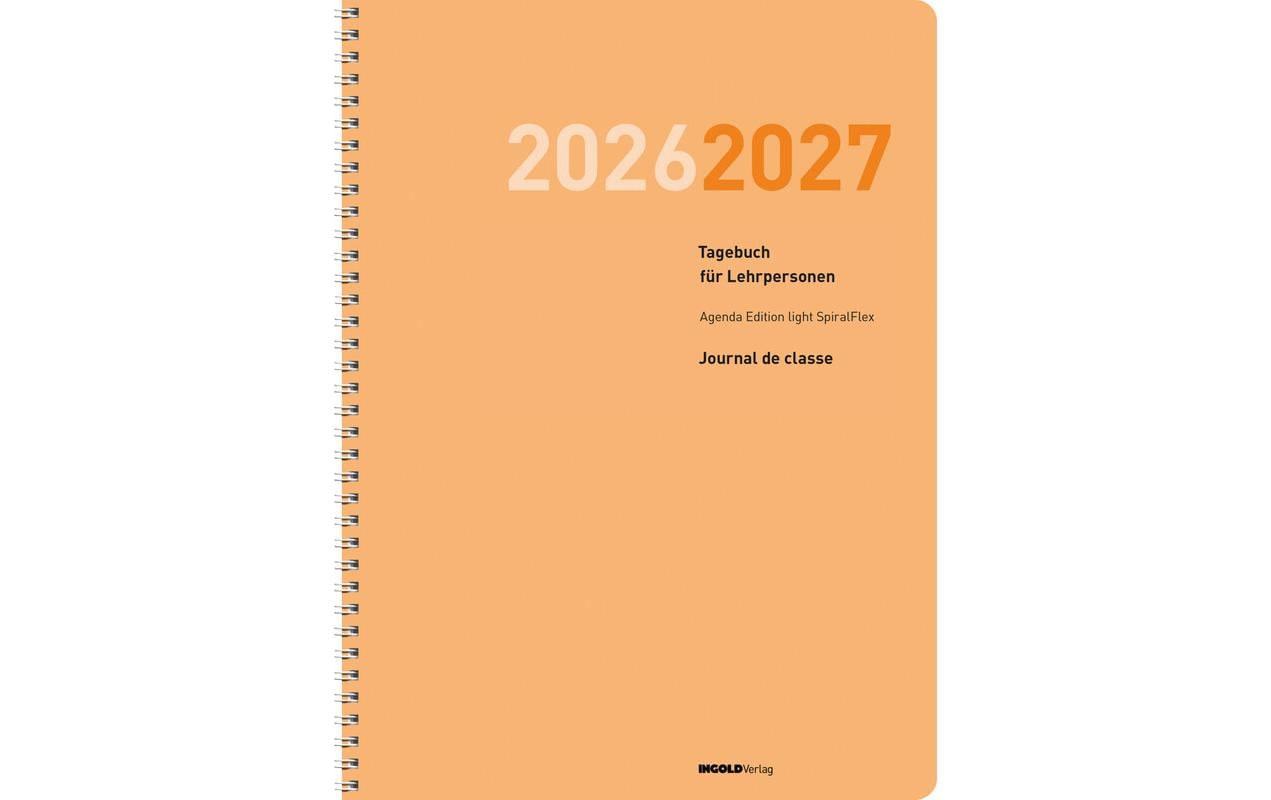 Ingold Agenda Edition light Spiral 2026/27 Spiralbindung, mit Datum, ohne Verzeichnis